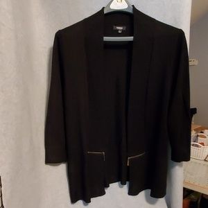 Black cardigan sweater